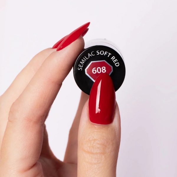 608 Semilac Soft Red