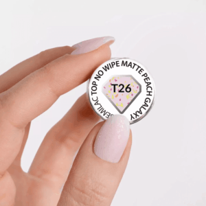 T26 Semilac Top Matt Galaxy Peach - Imagen 5