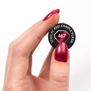 467 Semilac Red Candle - Imagen 3