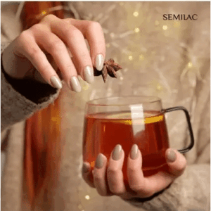 328 Semilac Chilled Beige Shimmer - Imagen 4