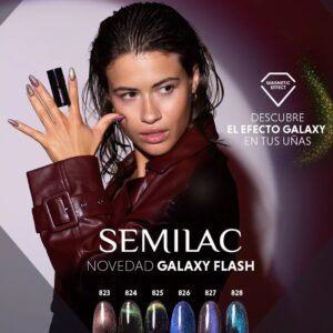 828 Semilac Grey Holo - Imagen 2