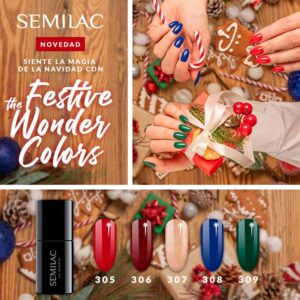 306 Semilac Divine Red - Imagen 3