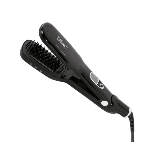 plancha-cepillo-con-vapor-eurostil-negra-