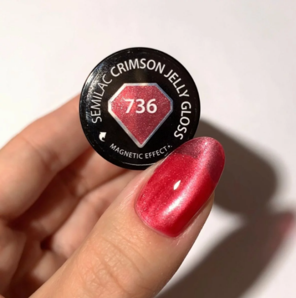 736 Semilac Crimson Jelly Gloss