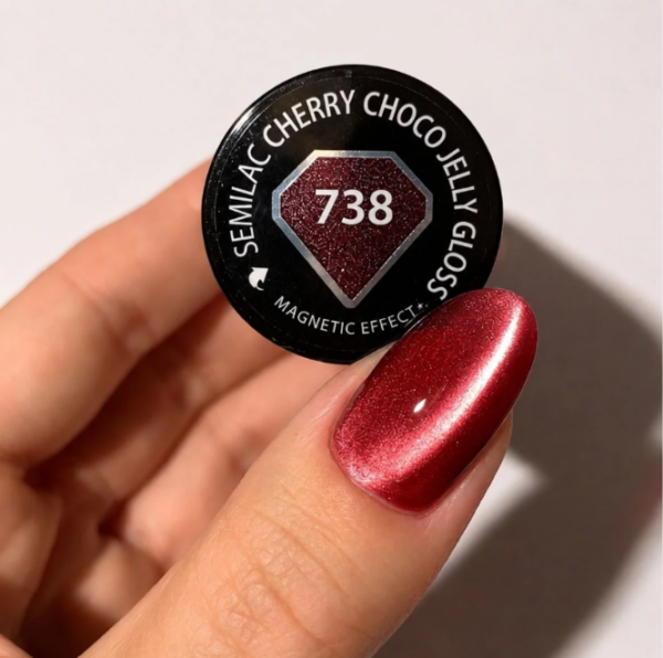 738 Semilac Cherry Choco Jelly Gloss